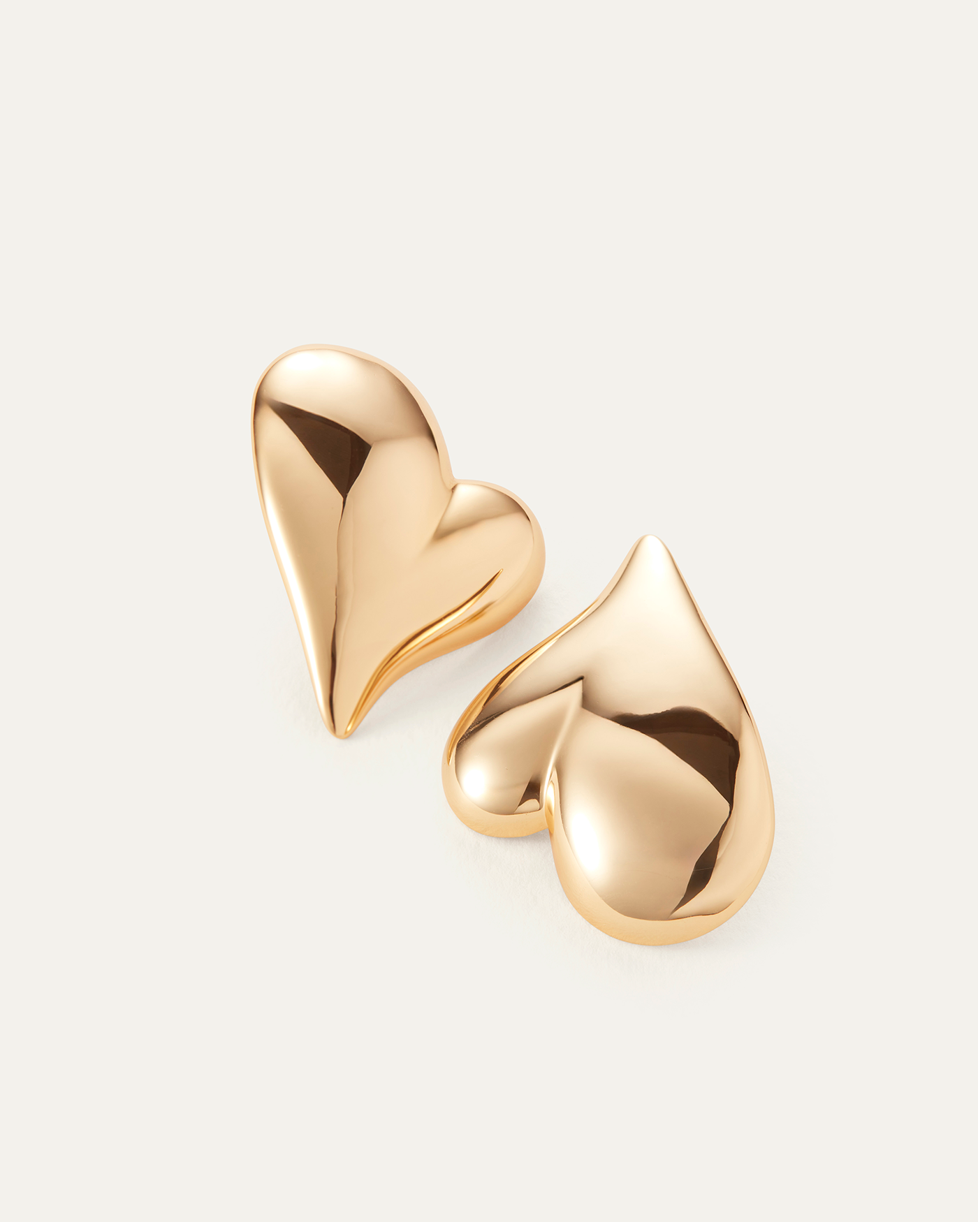 Stylish Mega Art Heart Button Earrings for Women - Trendy Fashion Jewelry Gift for Valentine's Day, Anniversary & Special Occasions