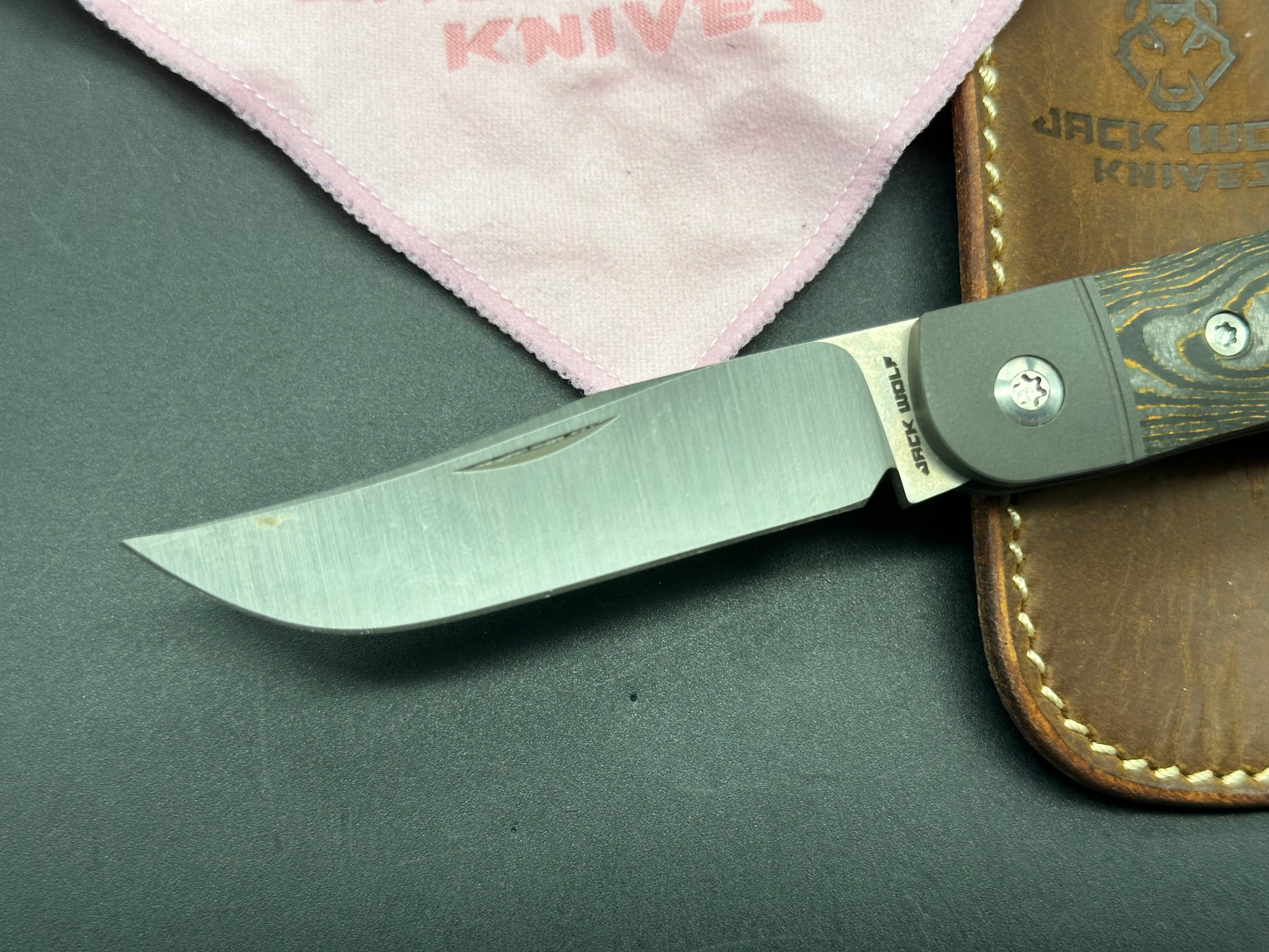 Jack Wolf Javelina Jack Orange Camo Carbon Hunting Knife - Premium Outdoor Survival Tool for Camping, Hiking & Bushcraft