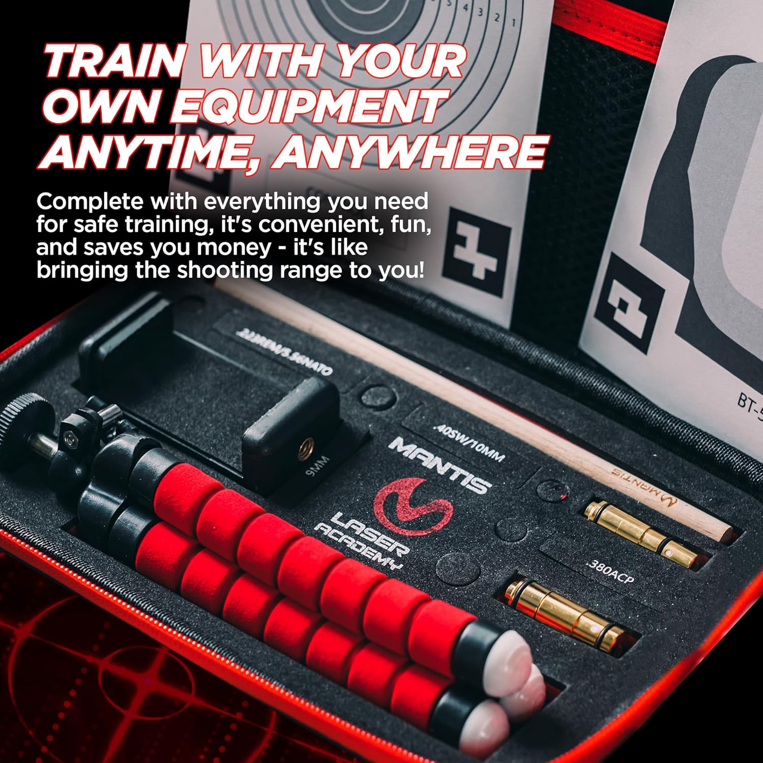 MantisX Laser Academy Training Kit - Standard Firearms Dry Fire Training System for Pistols & Rifles | Improve Shooting Accuracy at Home or Range