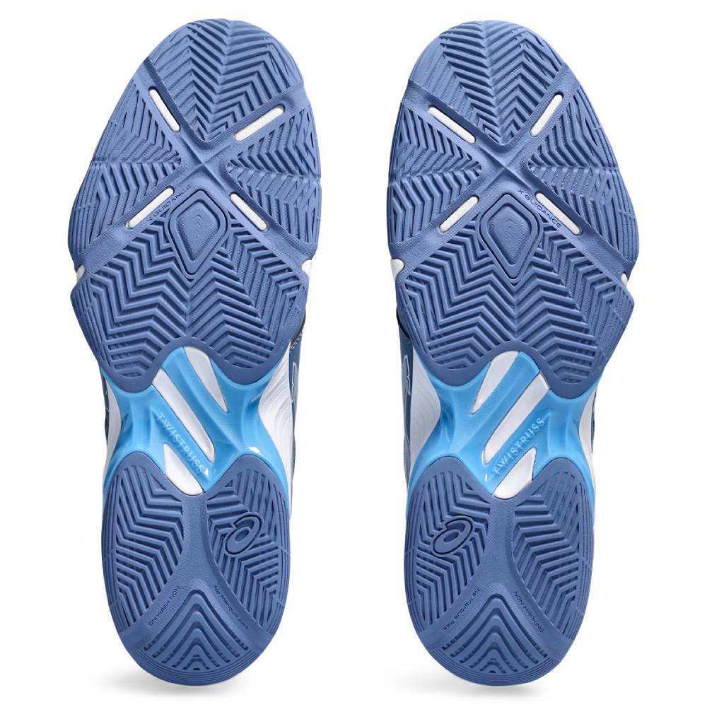 ASICS Blade FF Men's Indoor Volleyball Shoes - Lightweight Court Shoes for Badminton/Tennis/Squash (Blue/Lime) - Perfect for Competitive Play & Training Sessions