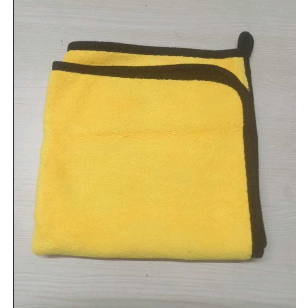 Premium Microfiber Cleaning Cloths - 600 GSM Ultra Absorbent Double-Sided Car Detailing Towels (40x40cm, Pack of 3) - Ideal for Auto, Bike, Interior & Exterior Cleaning | Yellow | Perfect for Car Wash, Household & Office Use
