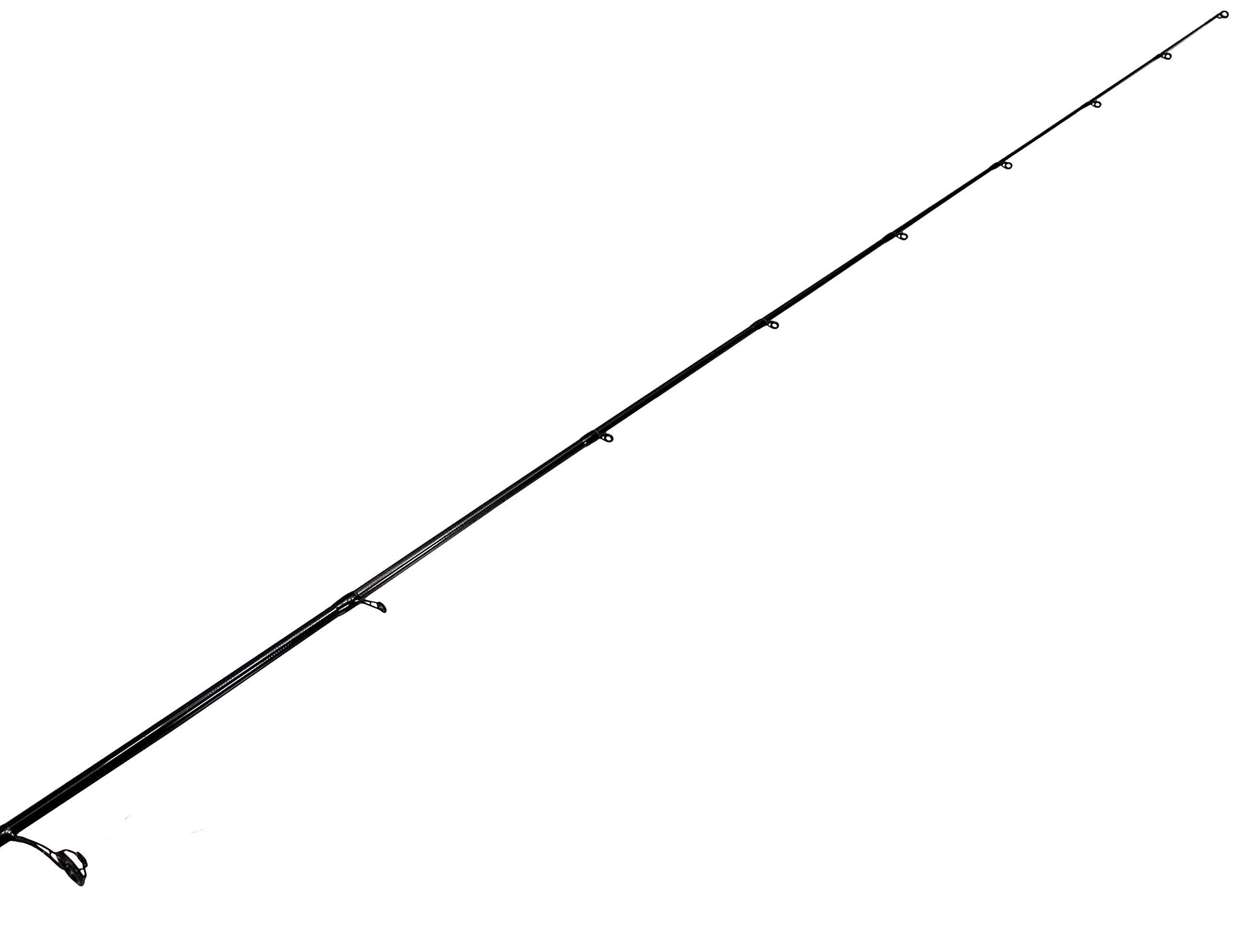 Carrot Stix 1-Piece Spinning Fishing Rod - Wild Black with Microwave Guides | Lightweight & Sensitive for Bass, Trout & Freshwater Fishing
