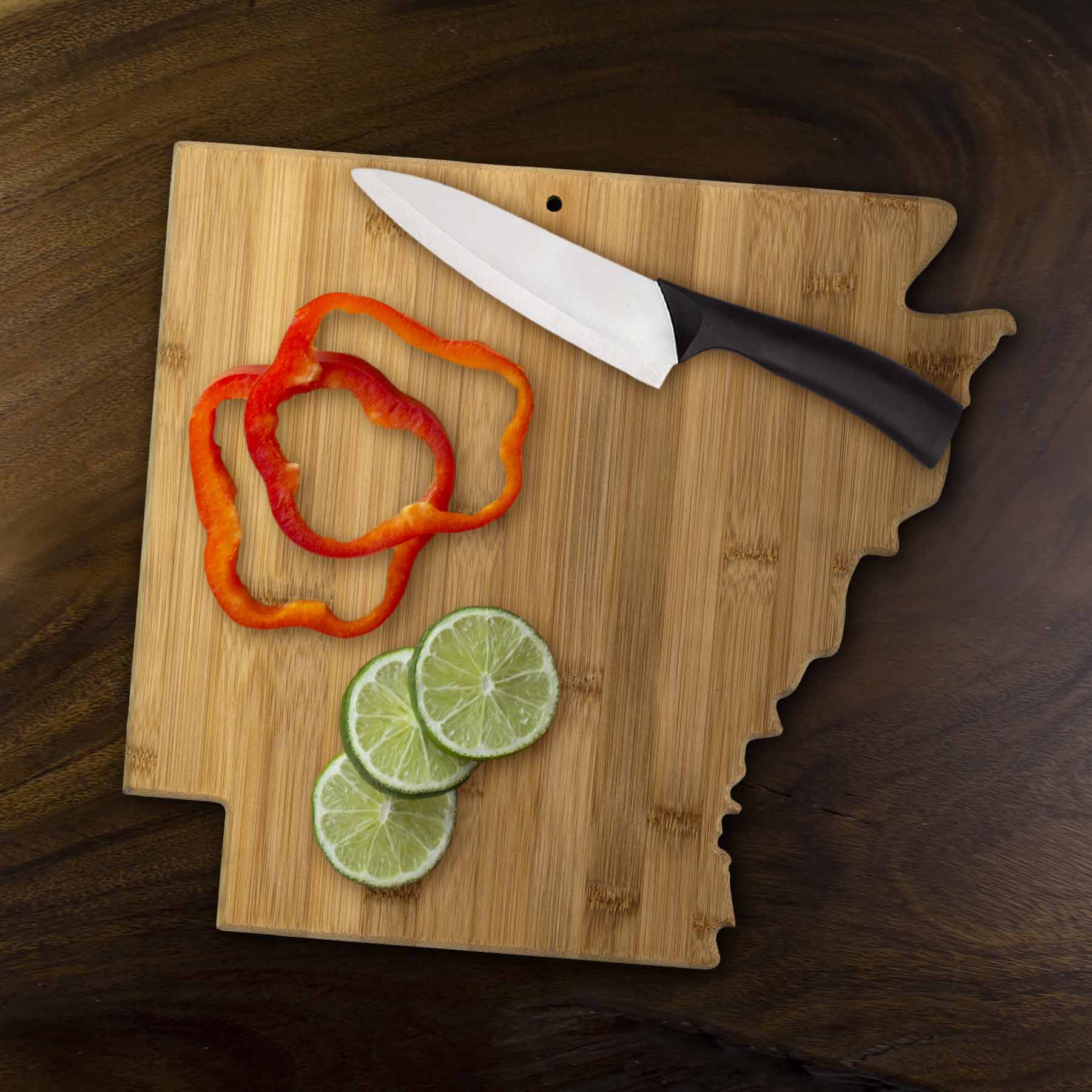 Premium Arkansas Wood Cutting Board 13x12 Inches - Durable Kitchen Chopping Board for Meat, Vegetables & Fruits - Perfect for Home Cooking, BBQ & Serving Charcuterie