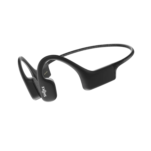 OpenSwim Black - Premium Waterproof Swimming Headphones for Pool & Open Water Training - Ideal for Lap Swimming, Triathlon, and Aquatic Workouts