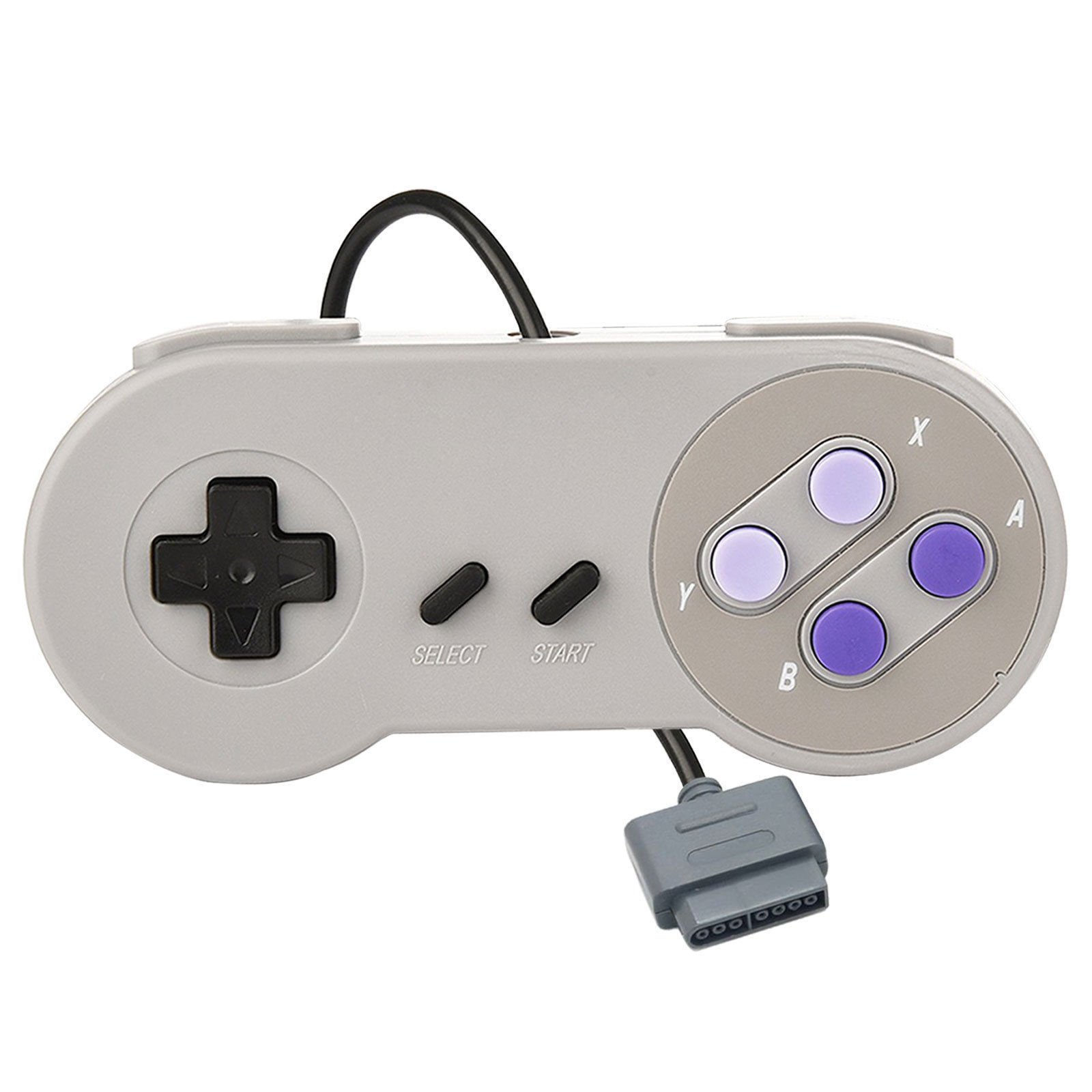 Original Super Nintendo SNES Controller Bundle with AV Cable & Power Adapter - Compatible with SNES Classic Console - Perfect for Retro Gaming & Collectors