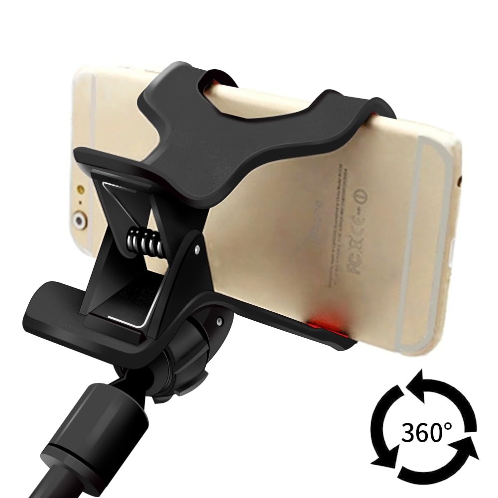 AMS Flexible Long Arm Cell Phone Holder - Adjustable Clip Stand for All Mobile Phones, Perfect for Desktop, Bed, Office & Kitchen Use | Hands-Free Viewing While Working, Cooking or Relaxing