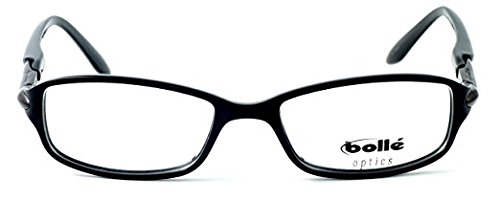 Bollé Elysee Lightweight Comfortable Designer Reading Glasses 52mm +2.00 Strength - Shiny Black Frame for Men & Women - Perfect for Reading, Computer Work & Daily Use