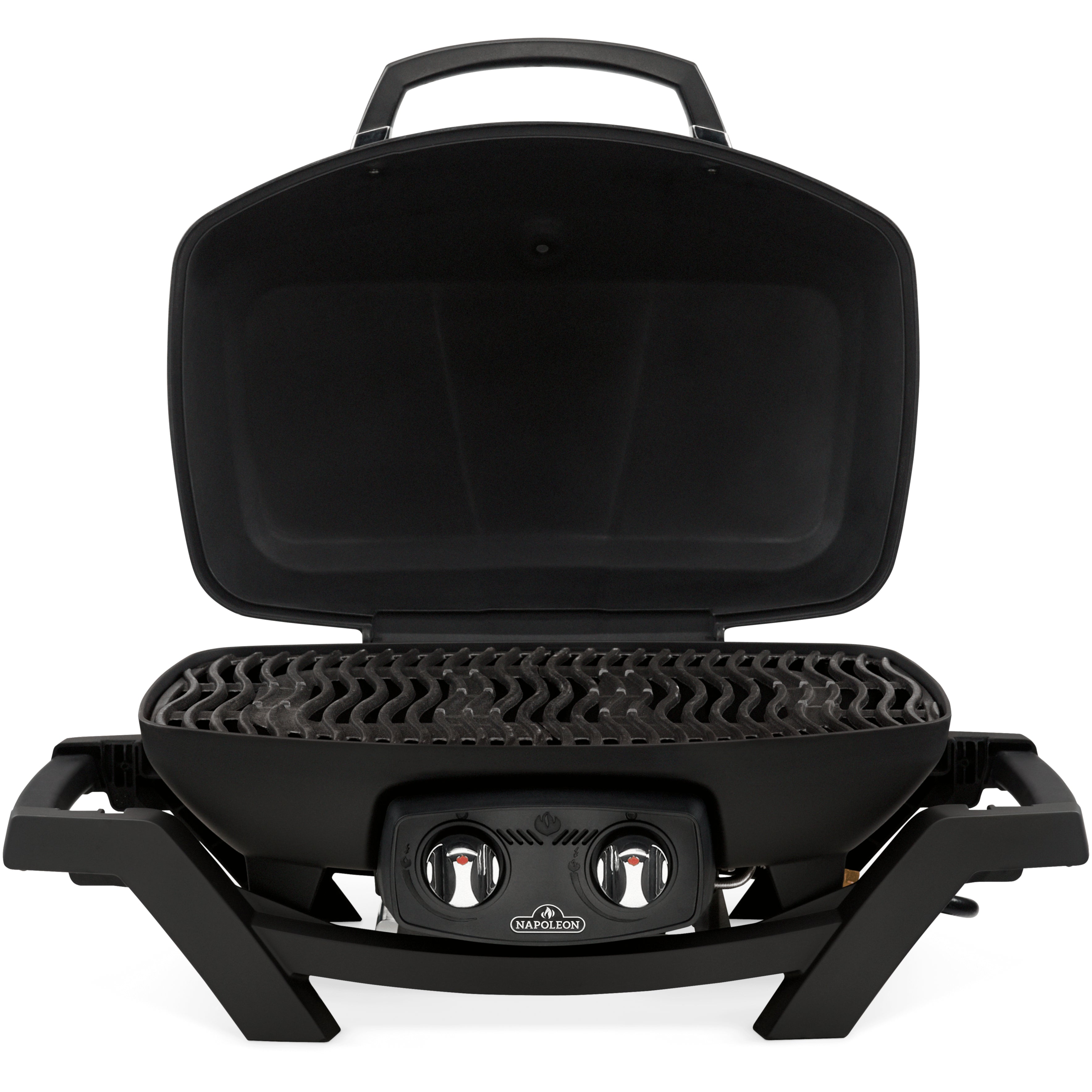 Napoleon TravelQ PRO 285 Portable Propane Gas Grill - Compact Outdoor BBQ Grill for Camping, Tailgating & Picnics (Black)