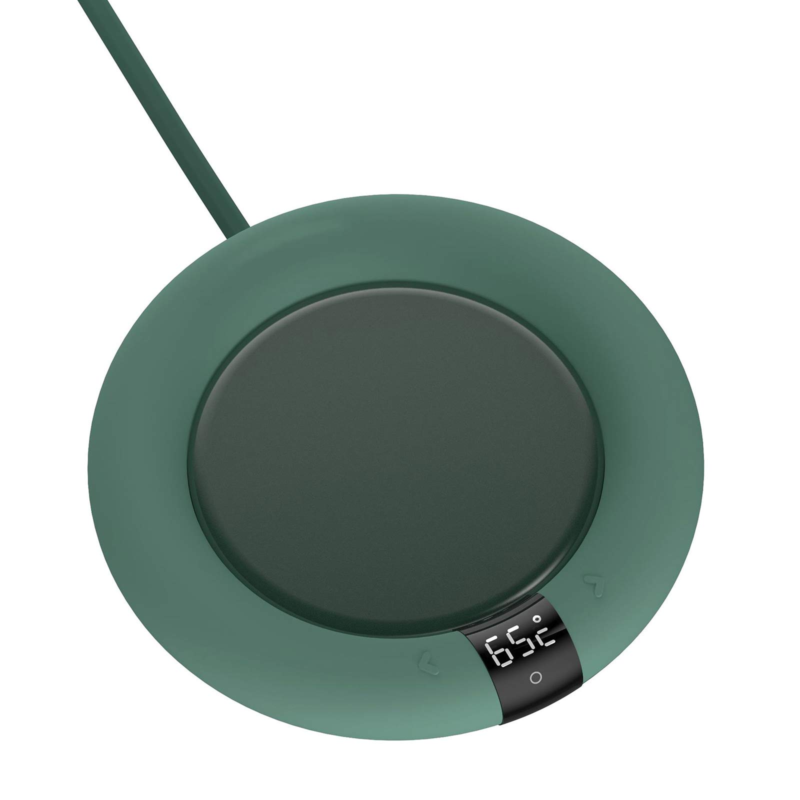 Electric Coffee Mug Warmer - Adjustable Temperature Heated Coaster for Tea, Milk & Travel Mugs - Flat Bottom Design - Smart Cute Gift for Office & Home Use - Perfect for Desks, Nightstands & Kitchen Countertops