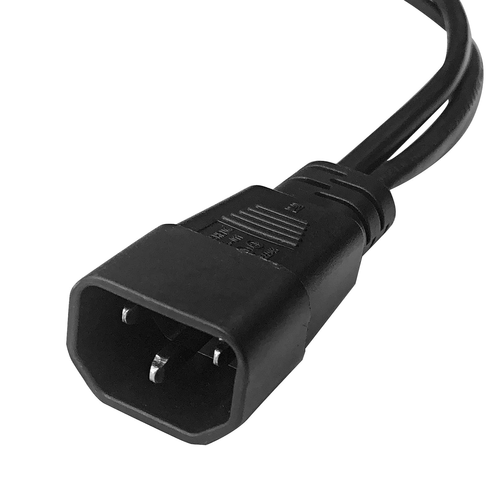 20 Pack C14 to C13 + NEMA 5-15R Y Splitter Power Cord - 30cm Heavy Duty Computer Server Power Cable for Data Centers, Home Office & Gaming PC Setup