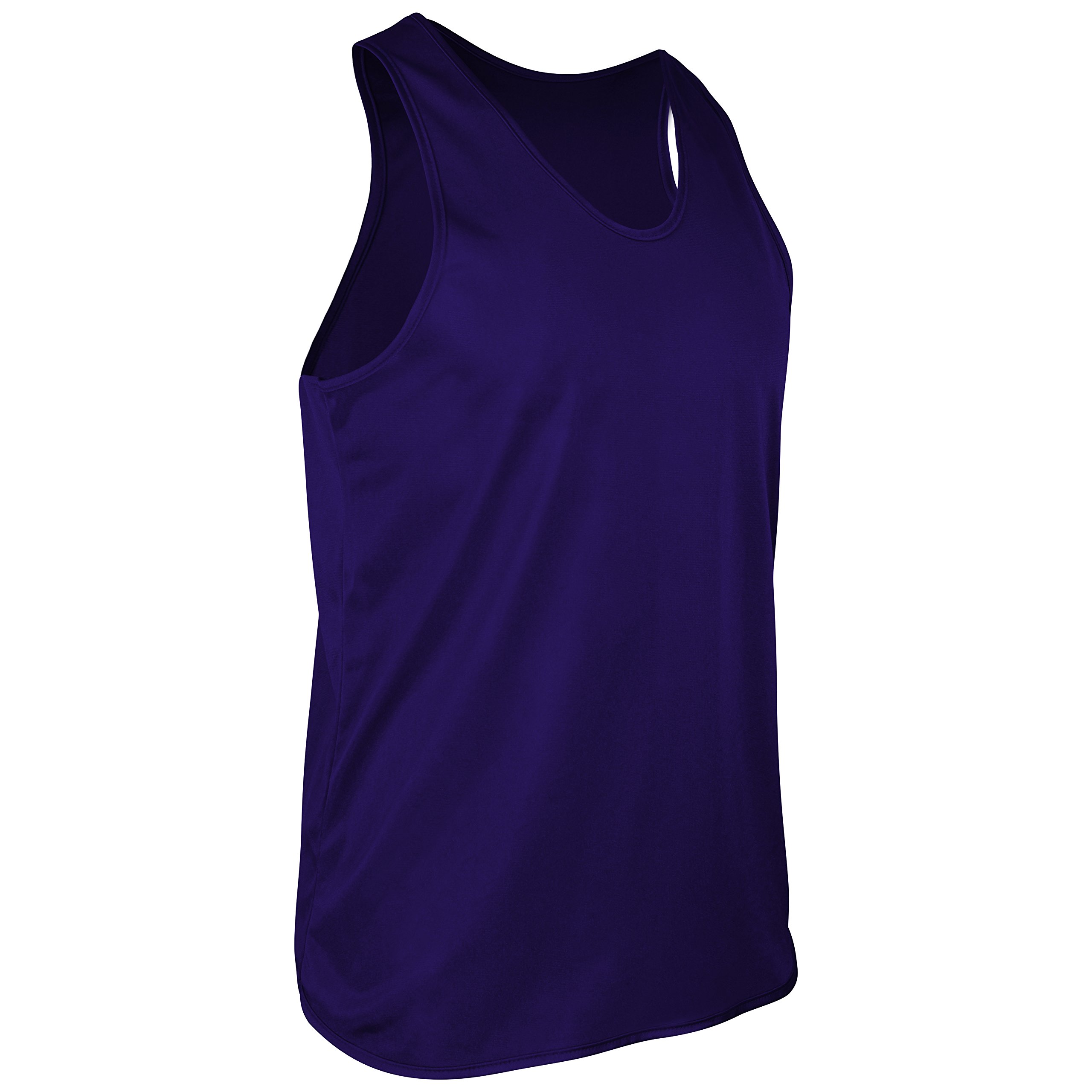 Men's Running Tank Top - Tricot Nylon Sleeveless Athletic Shirt for Gym & Jogging