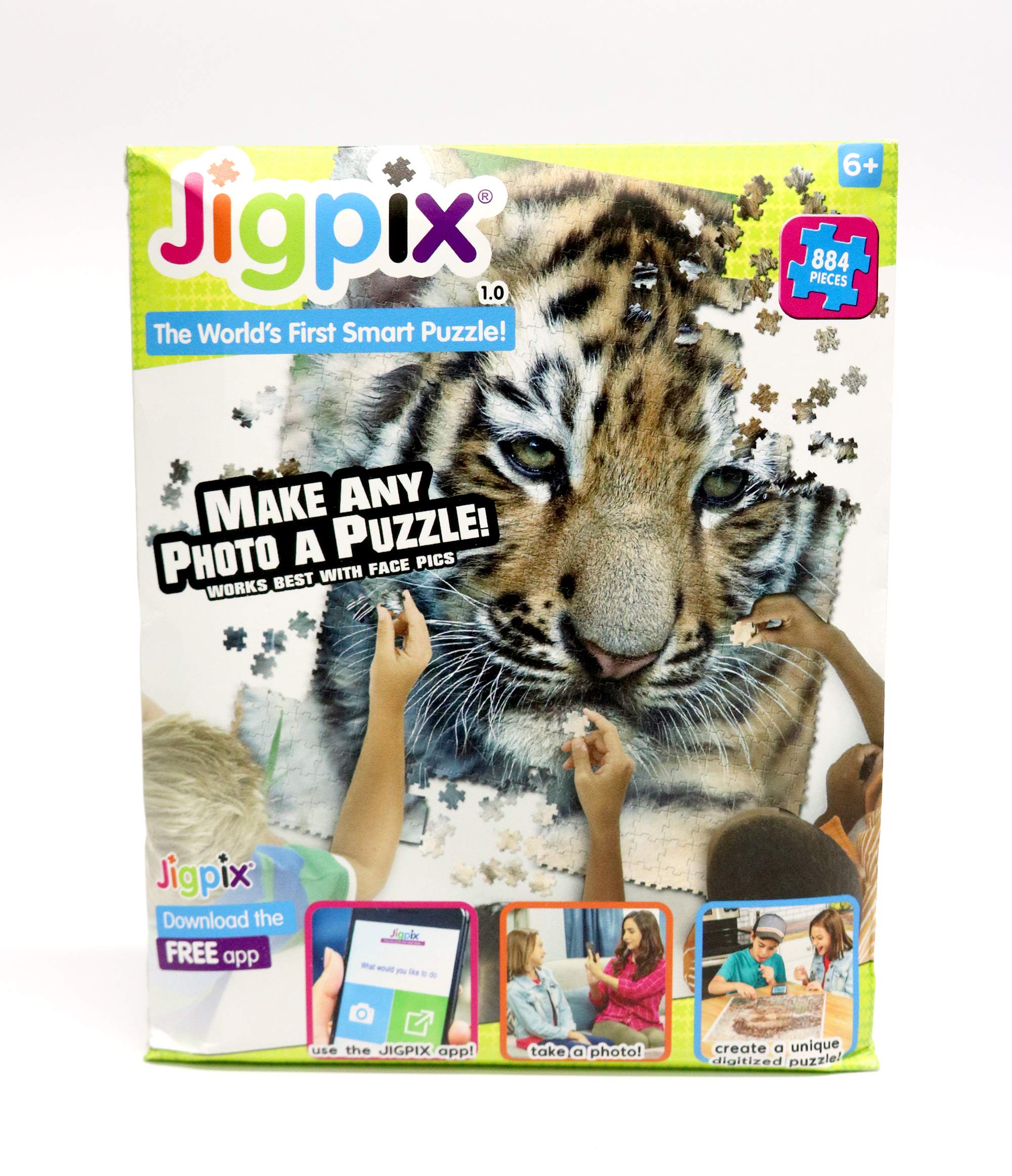 Commonwealth Toys Jigpix Smart Puzzle - 100 Piece Colorful Educational Puzzle for Kids Ages 5+ | Perfect for Family Game Night, Classroom Activities & Cognitive Development