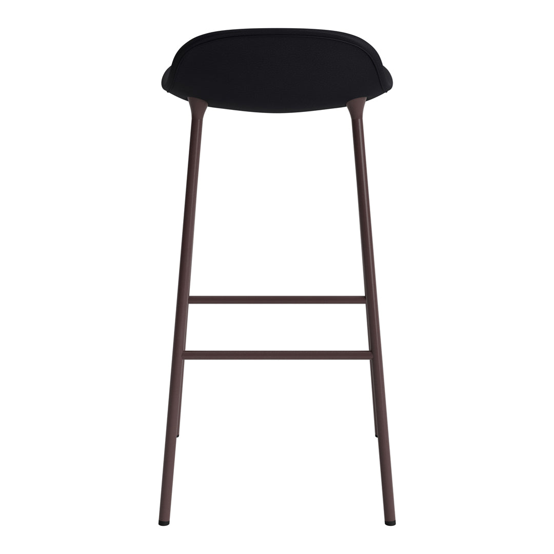 Modern Form Bar Stool with Metal Legs & Upholstered Seat - Perfect for Kitchen Islands, Home Bars & Commercial Use