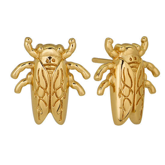 Goldbug Collection Baby Bug Stud Earrings - Cute Insect Jewelry for Girls, Women | Perfect for Birthdays, Parties & Everyday Wear
