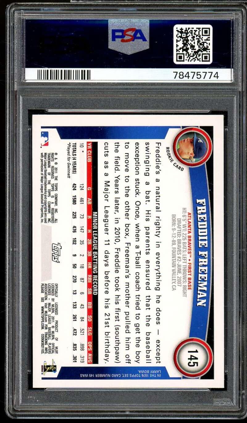2011 Topps #145 Freddie Freeman Rookie Card - MLB Baseball Trading Card for Collectors & Fans - Perfect for Sports Memorabilia Displays & Investment Collections