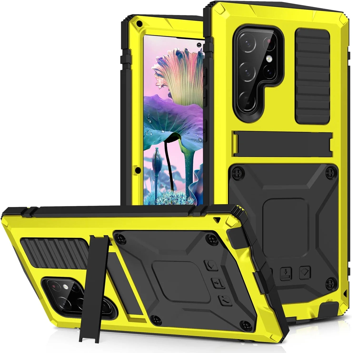 Samsung Galaxy S23 Ultra Aluminum Metal Case with Gorilla Glass Protection - Durable & Slim Design for Everyday Use, Travel, and Outdoor Activities