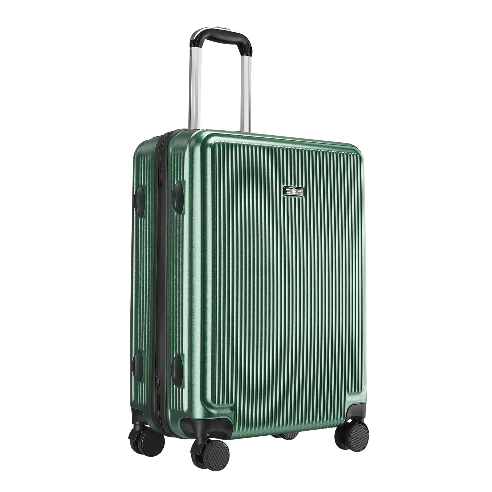 20 Inch Lightweight ABS Hardside Carry On Luggage with 360° Spinner Wheels & TSA Lock - Green Suitcase for Travel, Business Trips & Weekend Getaways