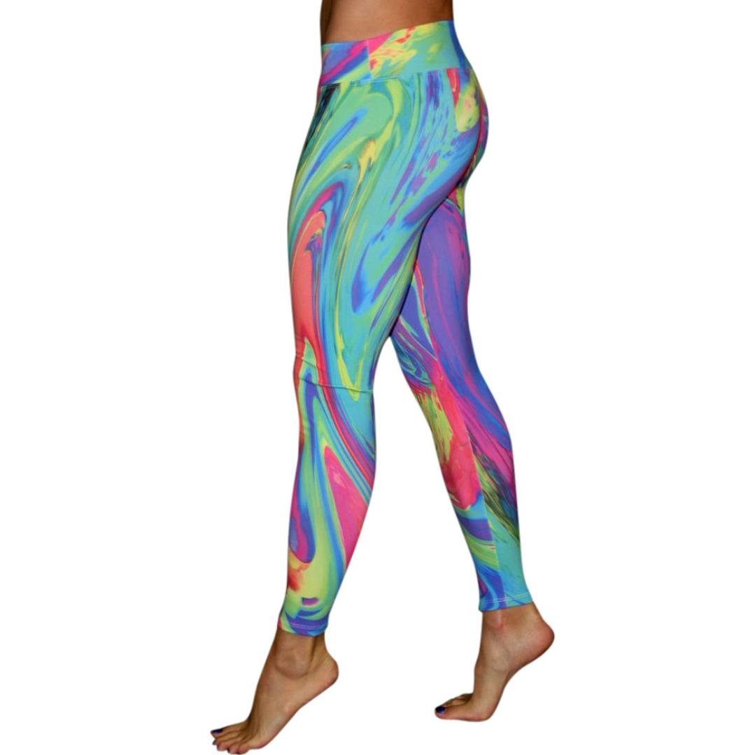 Women's Floral Print Yoga Pants - Stretchy High-Waisted Workout Leggings for Gym, Running & Fitness | Comfortable Activewear for Yoga, Pilates & Lounge