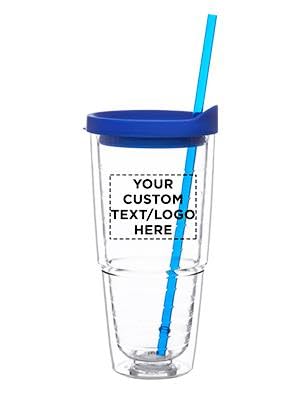 - Custom - Blue with Straw