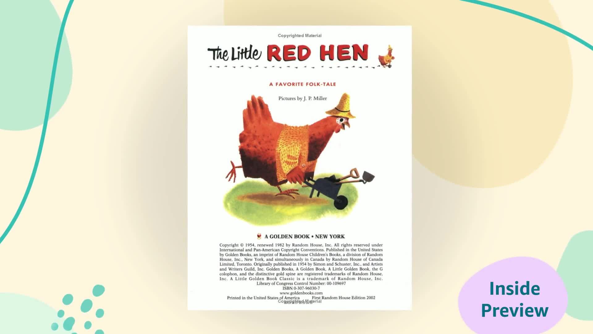 The Little Red Hen (Little Golden Book) - Classic Children's Storybook for Early Reading & Bedtime Stories - Perfect for Preschoolers, Kindergarten & Family Storytime