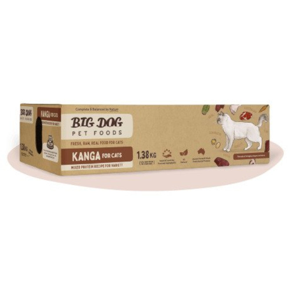 Premium Frozen Kangaroo Raw Cat Food - Grain-Free, High-Protein Natural Diet for Cats - Perfect for Sensitive Stomachs & Allergies - Ideal for Raw Feeding & BARF Diet Enthusiasts