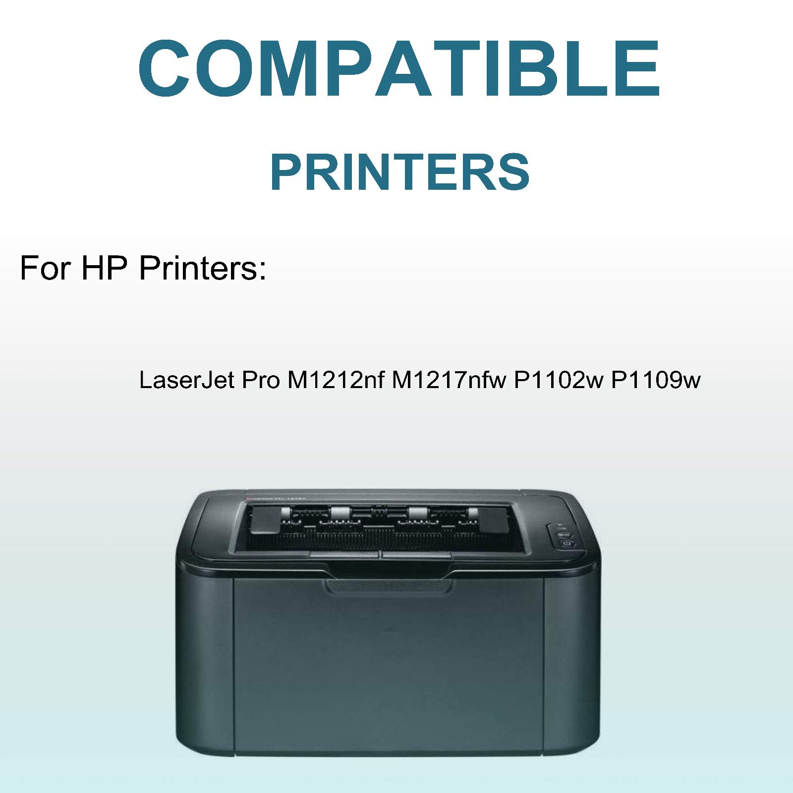 3-Pack Black High-Yield Compatible Laser Printer Cartridge Replacement for HP 85A CF285A - Works with HP LaserJet Pro M1217nfw & P1102w Printers - Ideal for Home Office & Small Business Printing Needs