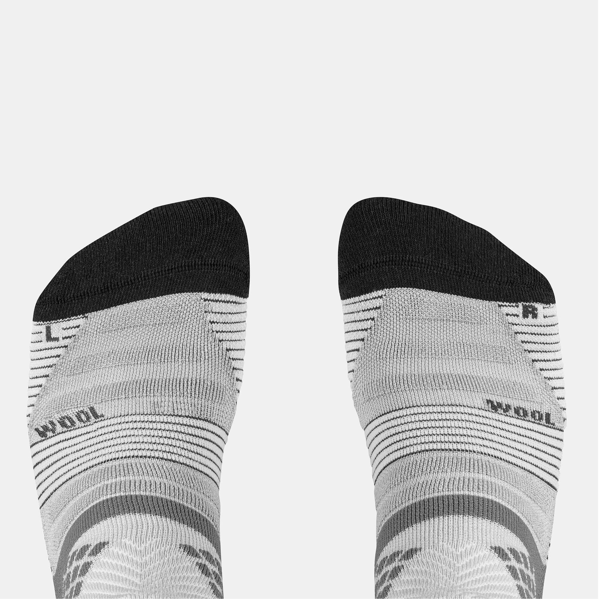 Quechua Hike 900 Mid Hiking Socks - 2 Pairs of Breathable Cushioned Socks for Men & Women - Perfect for Trekking, Backpacking & Outdoor Adventures