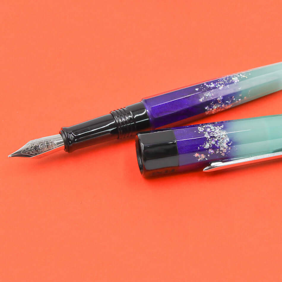Benu Euphoria Fountain Pen - Ocean Breeze Blue Luxury Writing Instrument for Calligraphy & Signature - Perfect Gift for Writers, Professionals & Pen Collectors (Office, Journaling, Wedding Use)