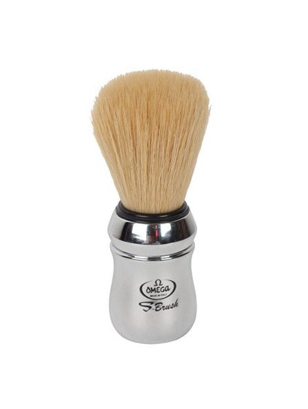Omega Professional Synthetic Fiber Shaving Brush for Men - Soft & Durable Wet Shaving Brush for Sensitive Skin - Perfect for Travel & Daily Grooming Routine