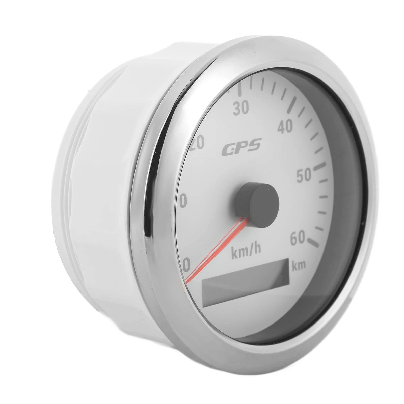 High Accuracy 85mm GPS Speedometer for Boats, Cars & RVs - White | Digital Speed Gauge with Real-Time Tracking for Marine, Automotive & Recreational Vehicles