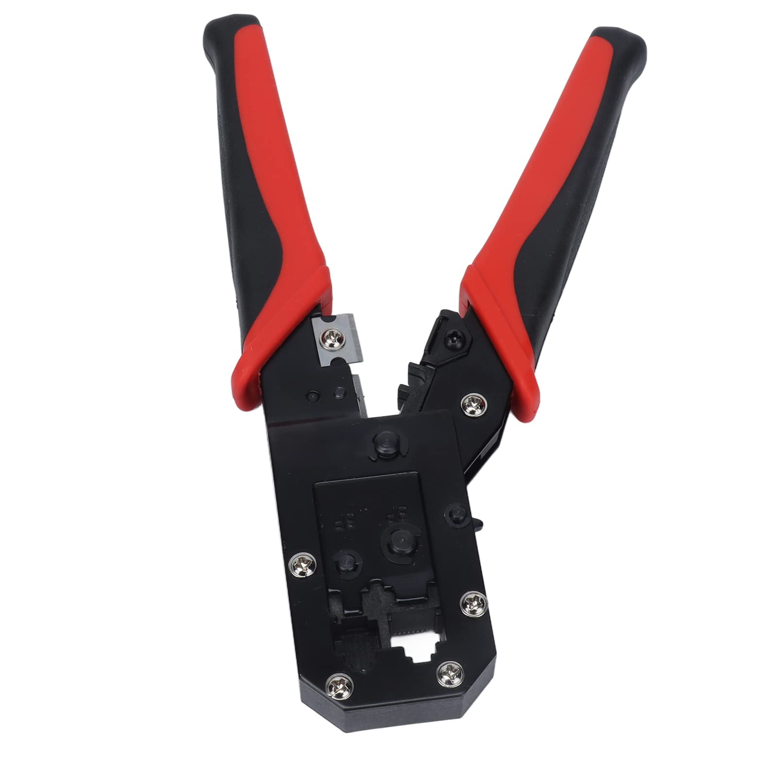 Walfront Ratchet Crimping Pliers - Self-Adjustable Ferrule Crimper Tool for 8P & 6P Terminals | Multi-Functional Wire Crimper for Electrical & DIY Projects | Perfect for Automotive, Home Wiring & Electronics Repair