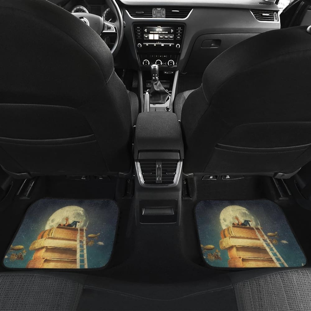 Premium Car Floor Mats for Book Lovers - Waterproof & Non-Slip Car Mats for Reading Enthusiasts - Perfect for Commuters, Road Trips & Book Club Members