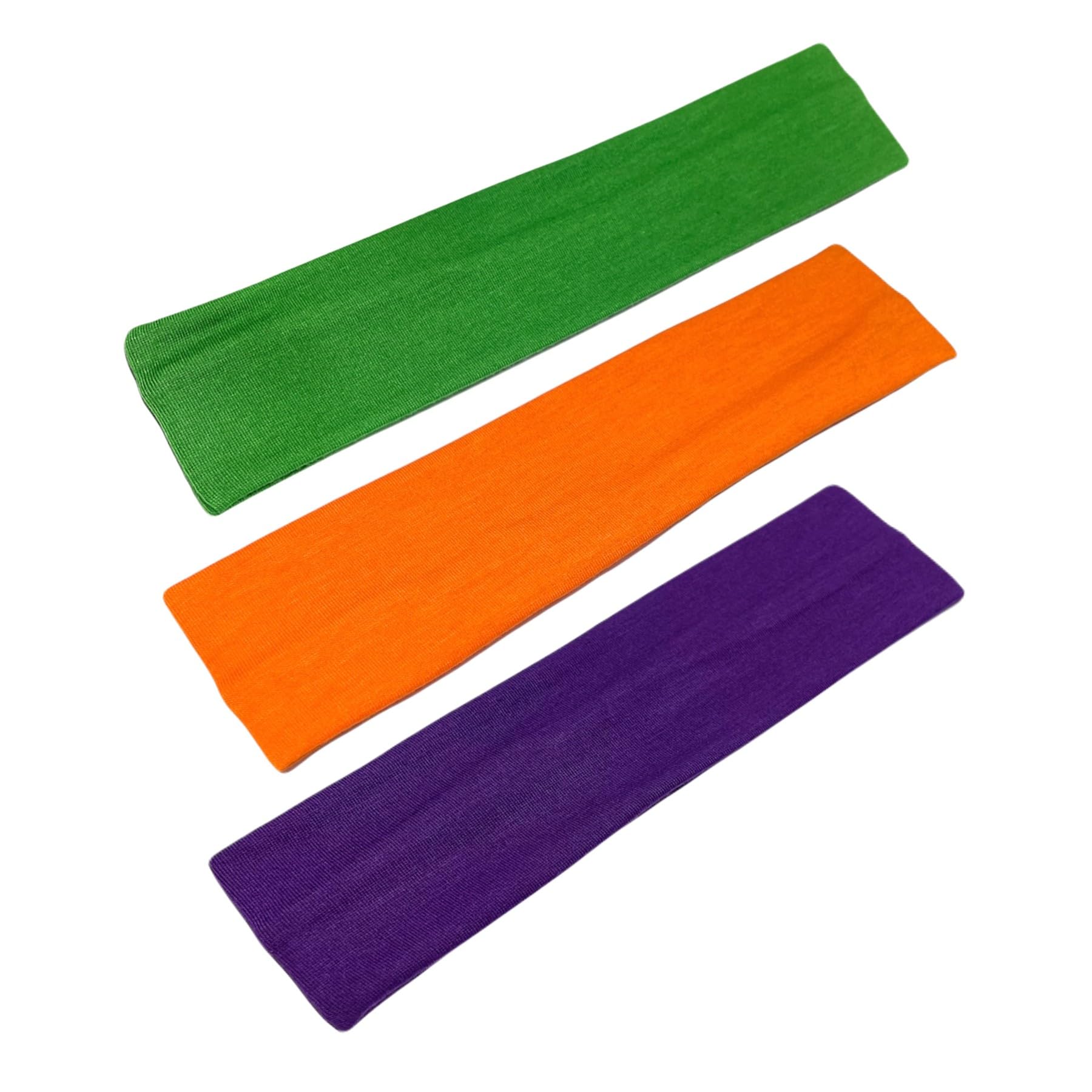 WESTEND CHOICE 3 Pack Cotton Headbands for Women & Men - 5cm Wide Soft Gym & Yoga Headbands, Breathable Stretchy Hair Bands for Workout, Running, Sports & Daily Use - Unisex Multipack Headwear