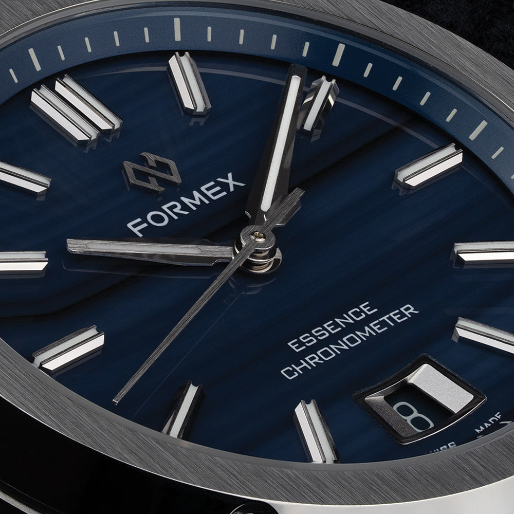 Premium Essence Chronometer 39mm Blue Agate Watch - Luxury Men's Automatic Timepiece for Business, Formal Events & Everyday Wear
