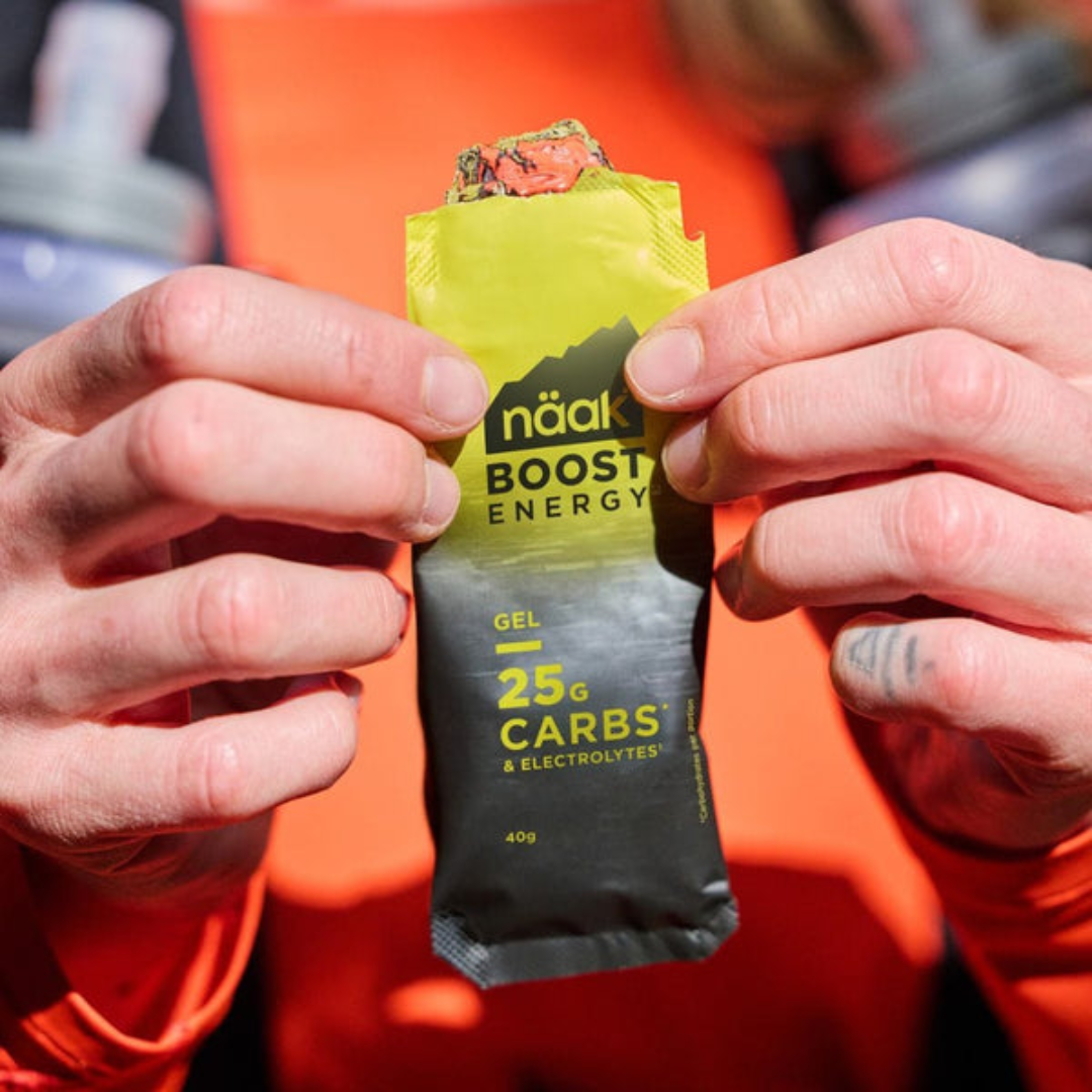 Naak Boost Energy Gel - Natural Sports Nutrition for Endurance & Performance - Perfect for Running, Cycling & Hiking