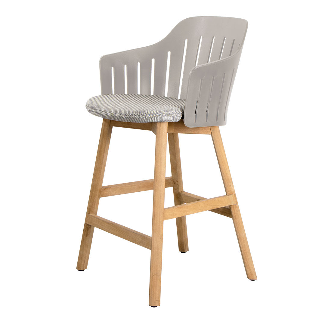 Premium Outdoor Counter Chair with Comfortable Seat Cushion & Durable Wood Base - Perfect for Patio, Deck, Poolside & Backyard Relaxation