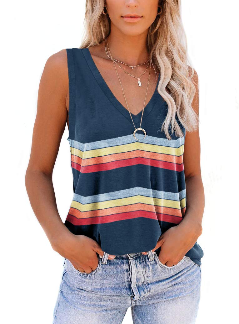 SAUKOLE Women's Sleeveless Yoga Tank Top - Breathable Workout Shirt with Cute Print, Loose Fit for Running, Gym & Exercise | Perfect for Yoga, Pilates & Casual Wear