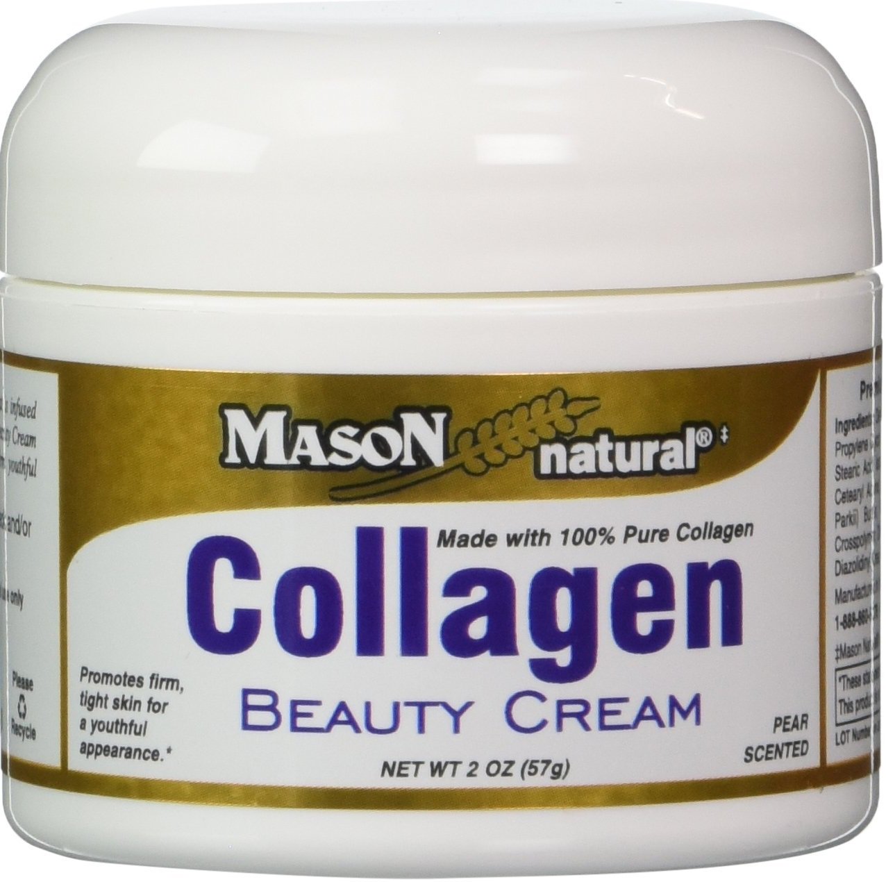**Pure Collagen Beauty Cream - 100% Natural Anti-Aging Face Moisturizer for Tight & Firm Skin - 2 oz Jar (Pack of 24) - Perfect for Daily Skincare Routine & Nighttime Hydration**