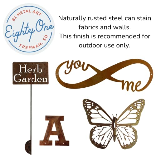 Personalized Family Name Garden Stake - 20 to 33 Inches Tall (Grandpa's Garden Sign, XL 33