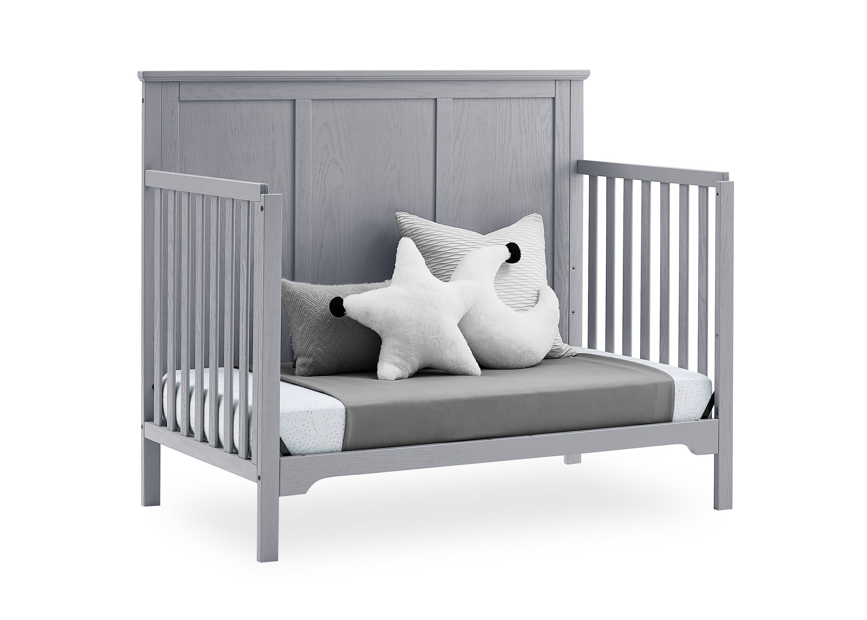 Sweet Beginnings Sage Flat Top 6-in-1 Convertible Baby Crib - Nursery Furniture for Newborn to Toddler | Perfect for Modern Nursery, Bedroom & Daycare