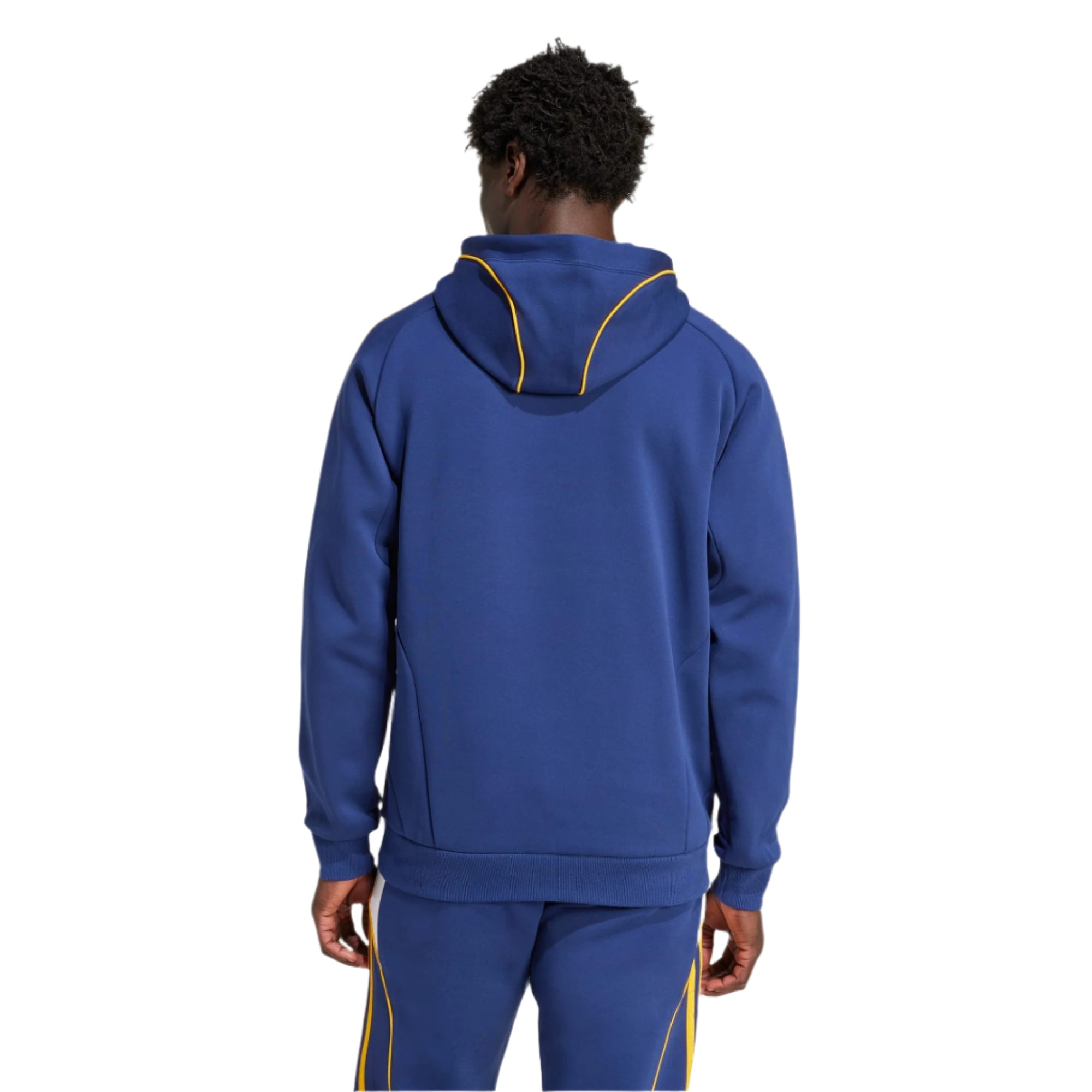 adidas LA Galaxy 25/26 Travel Hoodie - Men's Dark Blue Soccer Hooded Sweatshirt for Fans | Comfortable Casual Wear for Travel & Game Day