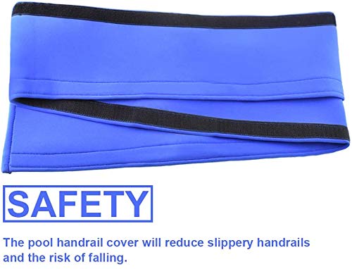 Moleney Slip-Resistant Pool Handrail Cover | 6-Foot Royal Blue Safety Grip Sleeve for Swimming Pool Handrails | Ideal for Residential & Commercial Pools