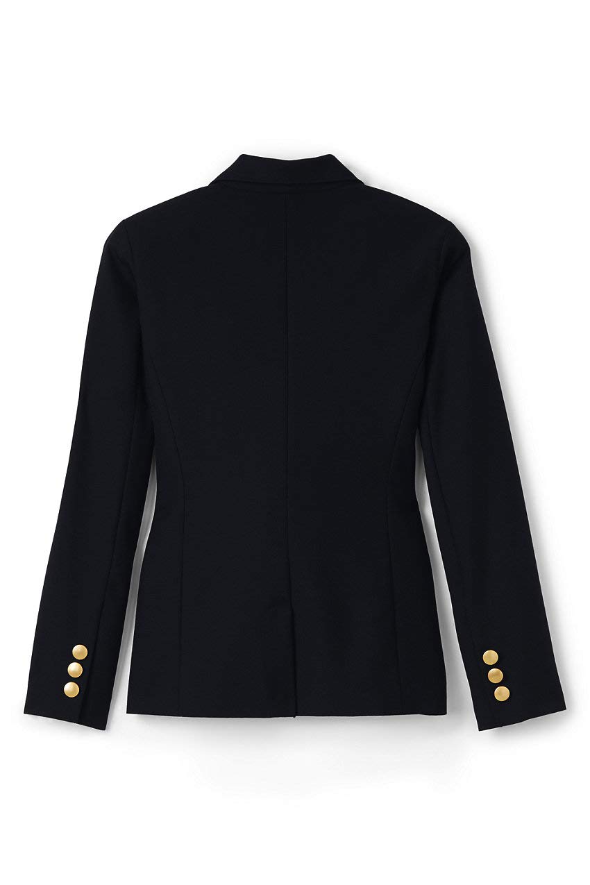 Lands' End Women's Hopsack Blazer for School Uniforms | Classic Fit Jacket for Teachers & Students | Office & Professional Wear