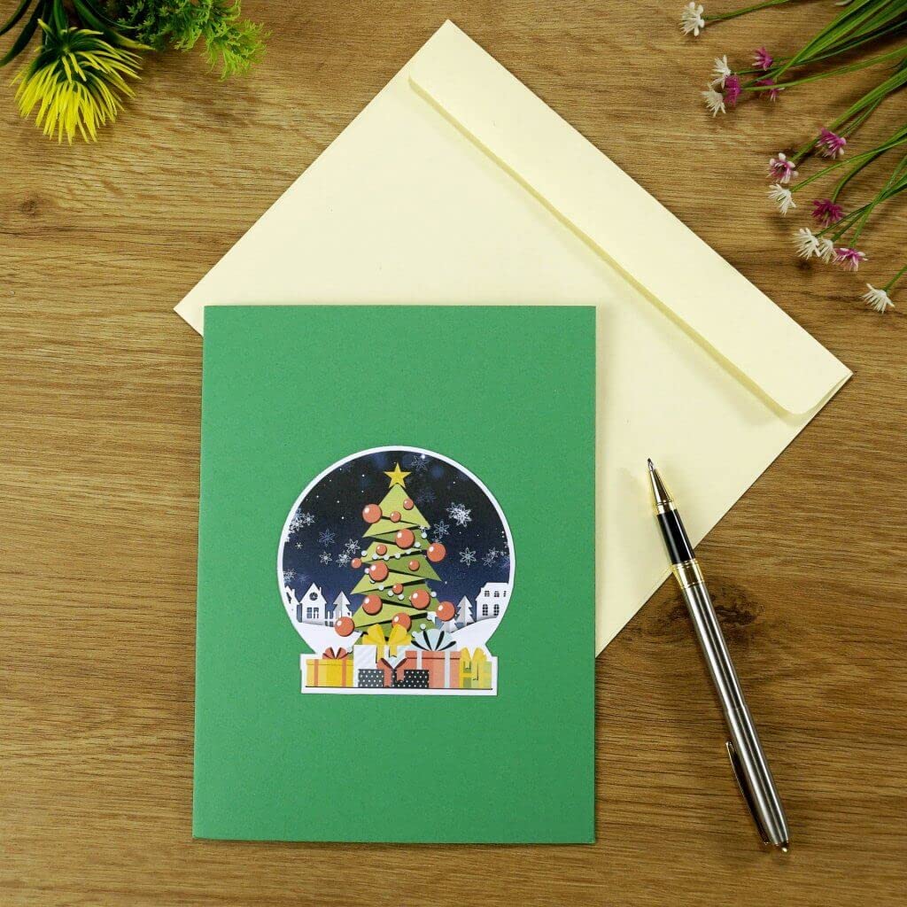 3D Christmas Snowtown Pop Up Card with Snowman - Festive Holiday Greeting Card for Son, Husband - Unique 3D Xmas Cards for Family & Friends - Perfect for Christmas Wishes, Office Gifts & Holiday Decorations