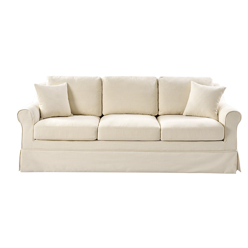 Belanda Linen Fabric Sofa with Removable Slipcover - Perfect for Living Room, Lounge & Cozy Home Decor