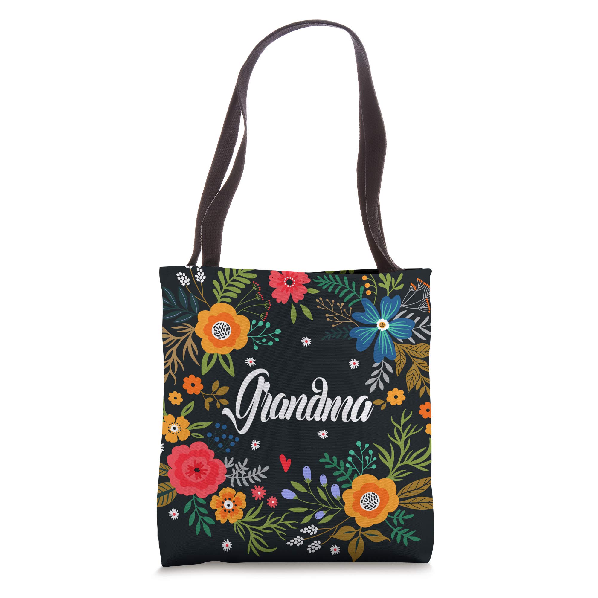 Floral Tote Bag for Grandma - Cute & Stylish Large Shoulder Bag - Best Gift for Mother's Day, Birthday - Perfect for Shopping, Travel & Daily Use