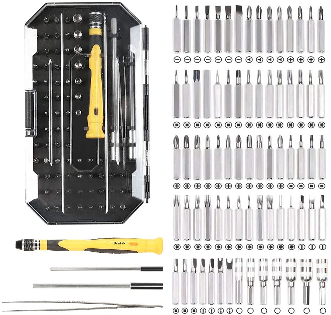77-Piece Professional Precision Screwdriver Set for Phone & Tablet Repair | Electronics Tool Kit for iPhone, Samsung, iPad, Laptop & Small Device Maintenance