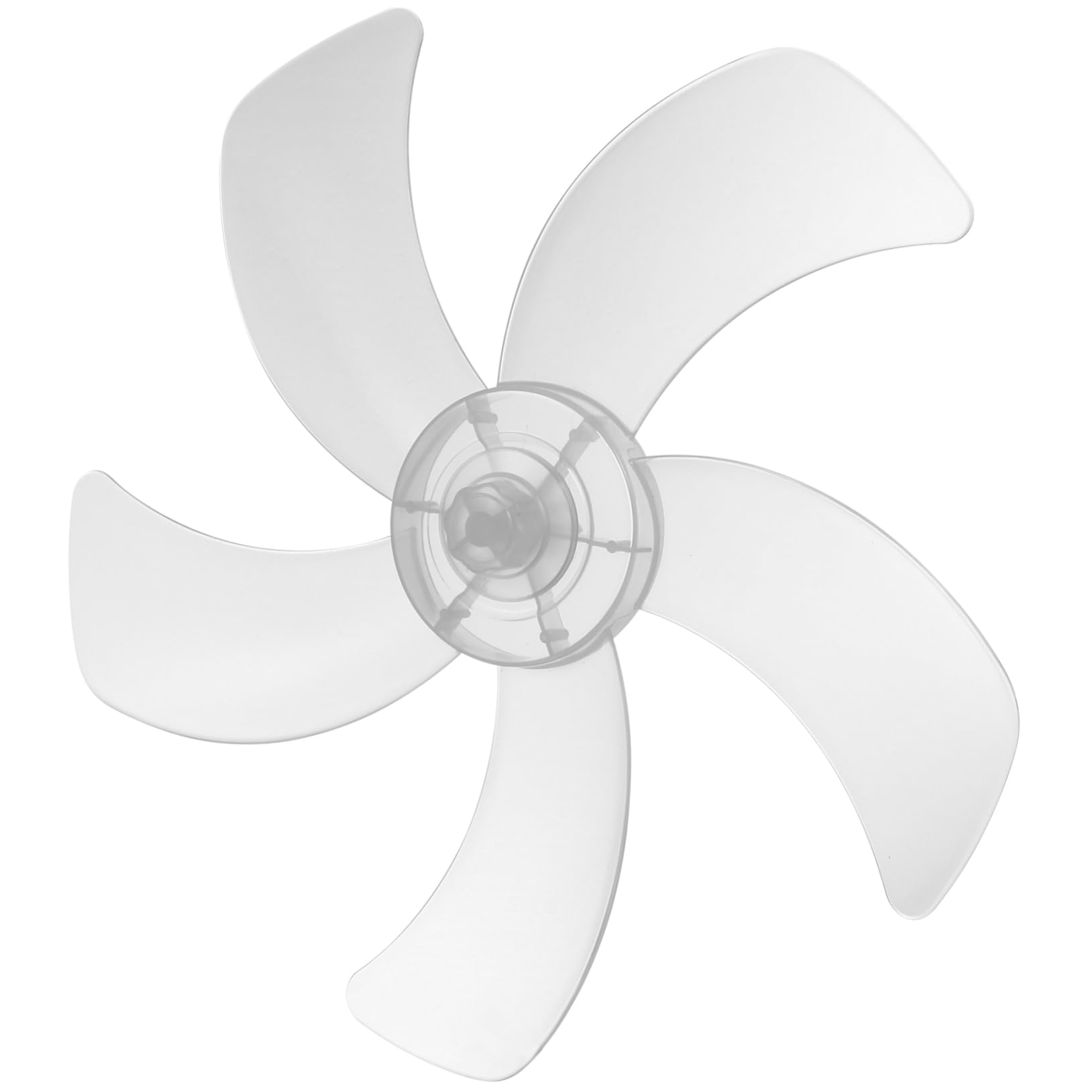 16 Inch Universal Plastic Fan Blade Replacement - 5 Leaf Thickened Blades for Floor/Table/Pedestal Fans | Durable Cooling Accessory for Home, Office & Outdoor Use