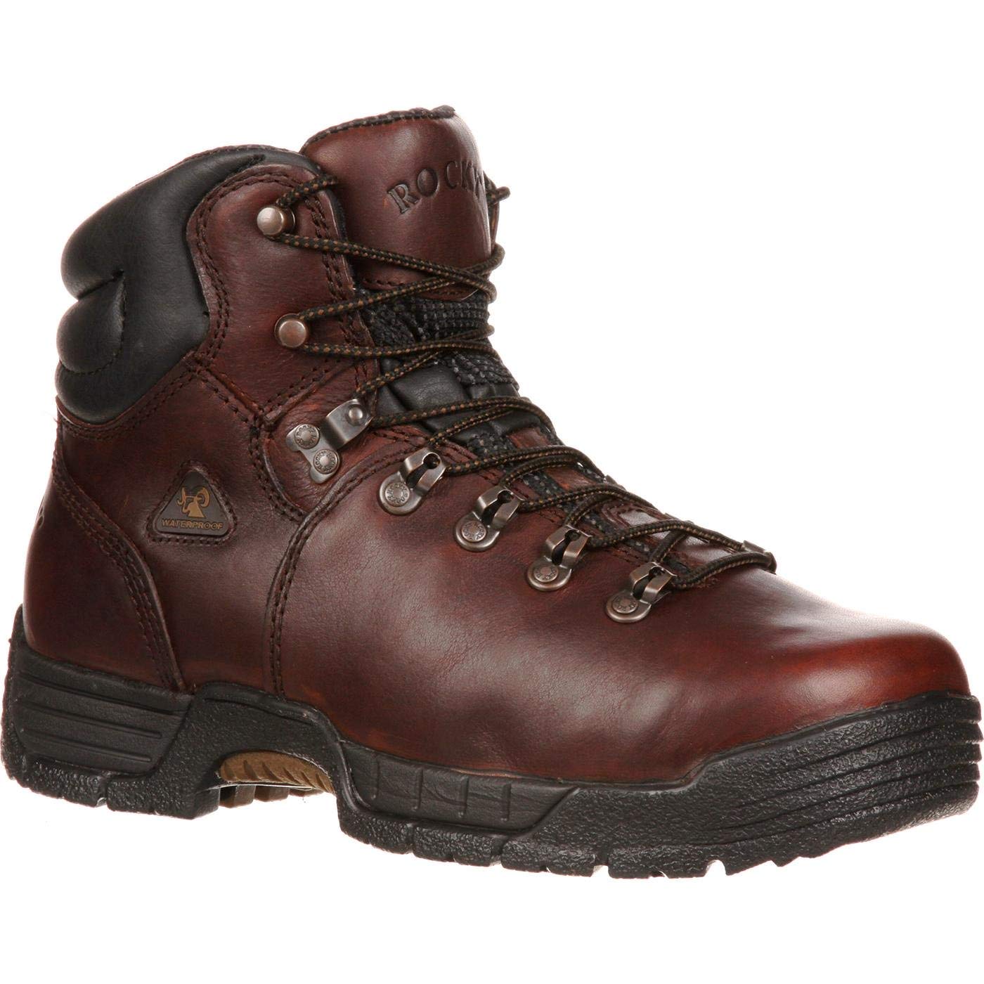 ROCKY MobiLite Steel Toe Waterproof Work Boots for Men - Lightweight Safety Shoes for Construction, Hiking & Outdoor Work - OSHA Compliant