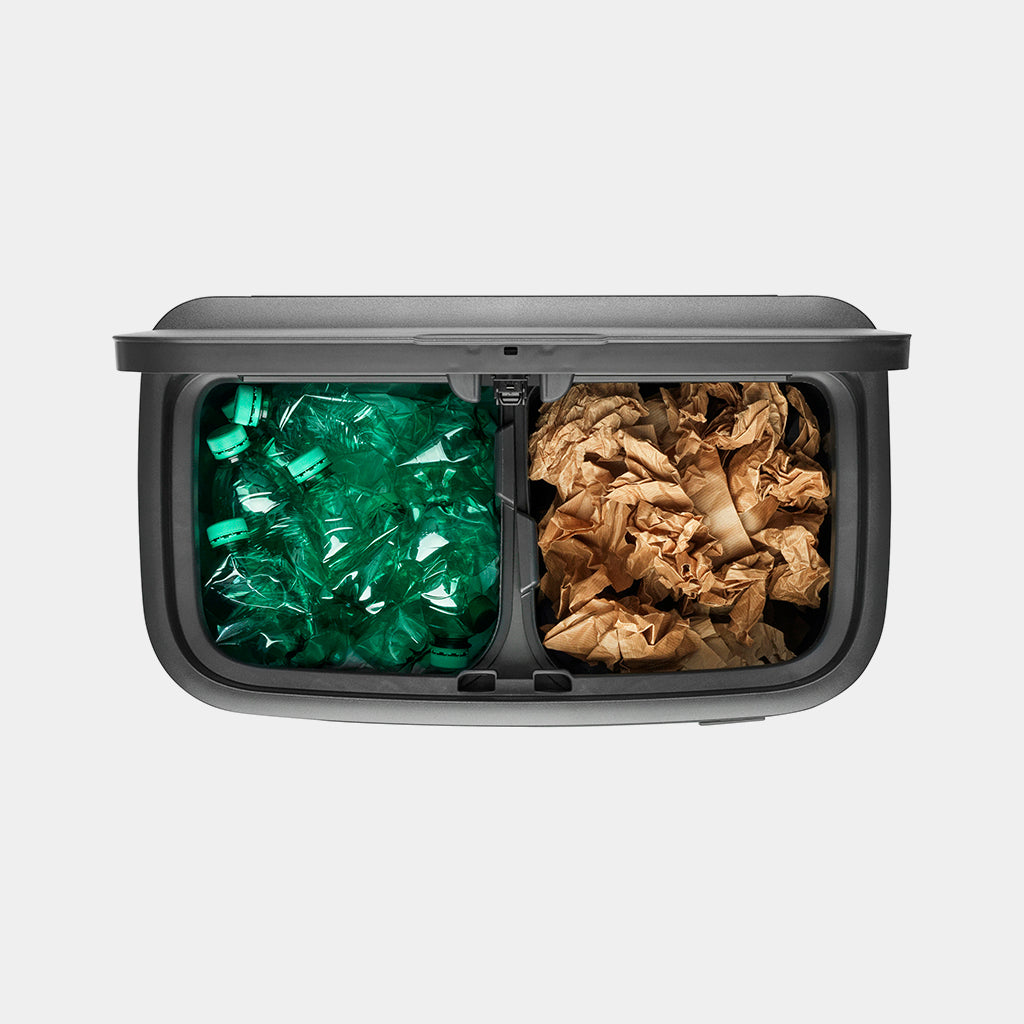 Bo Touch Bin 2 x 30 Liter Pine Green Trash Can - Eco-Friendly Kitchen & Office Waste Bin for Home, Restaurant, or Commercial Use